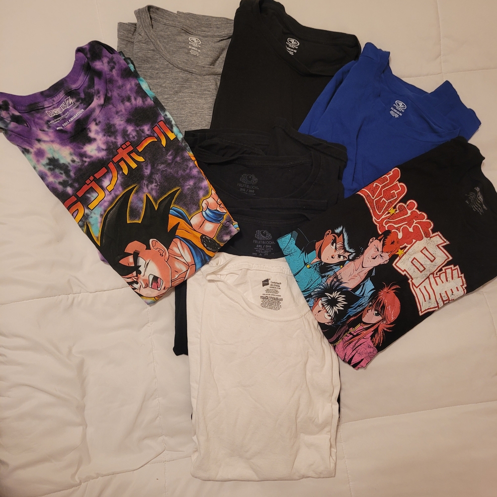 Men's Short Sleeve T-Shirt - Black and Multicolor